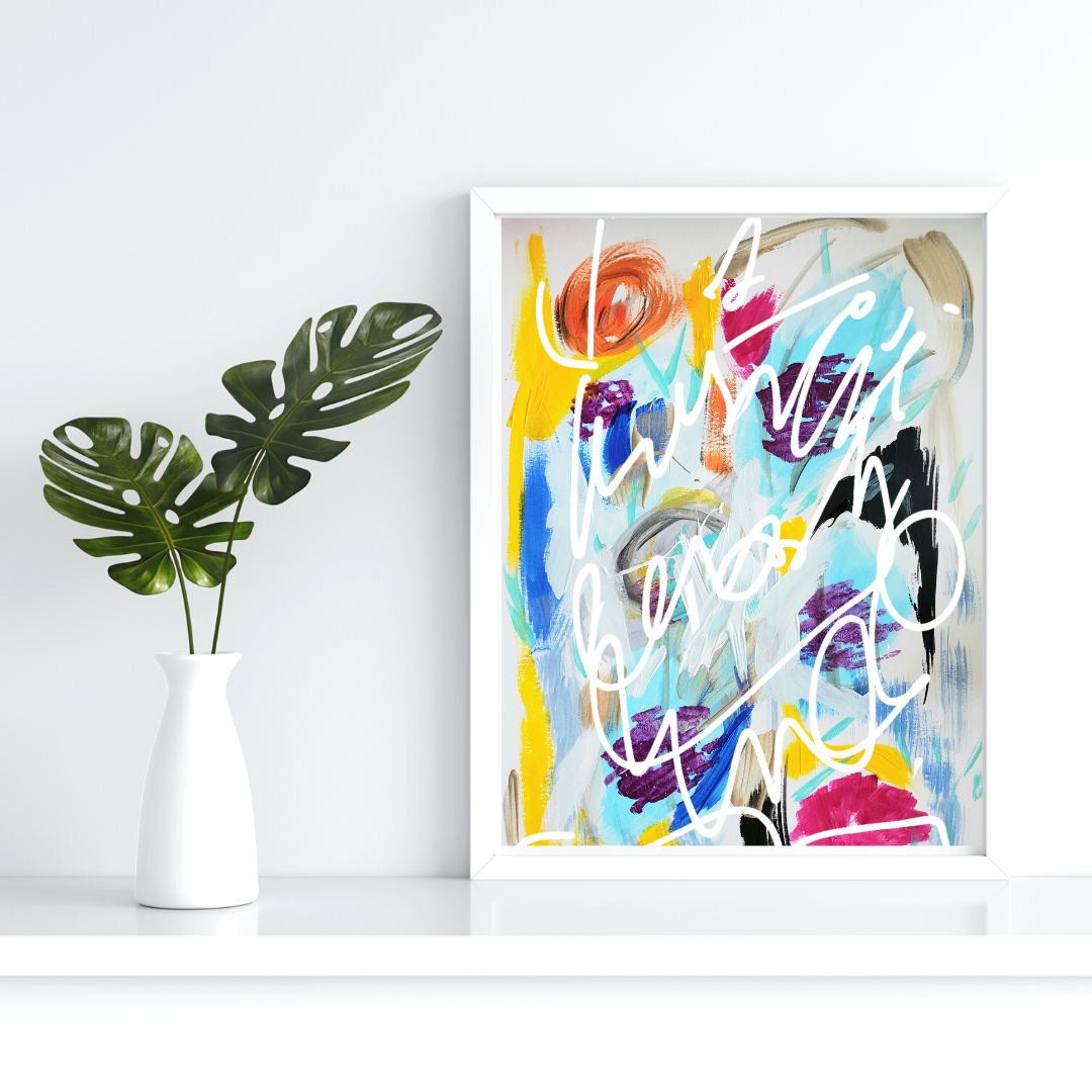 "Abstract Graffiti" Art Print