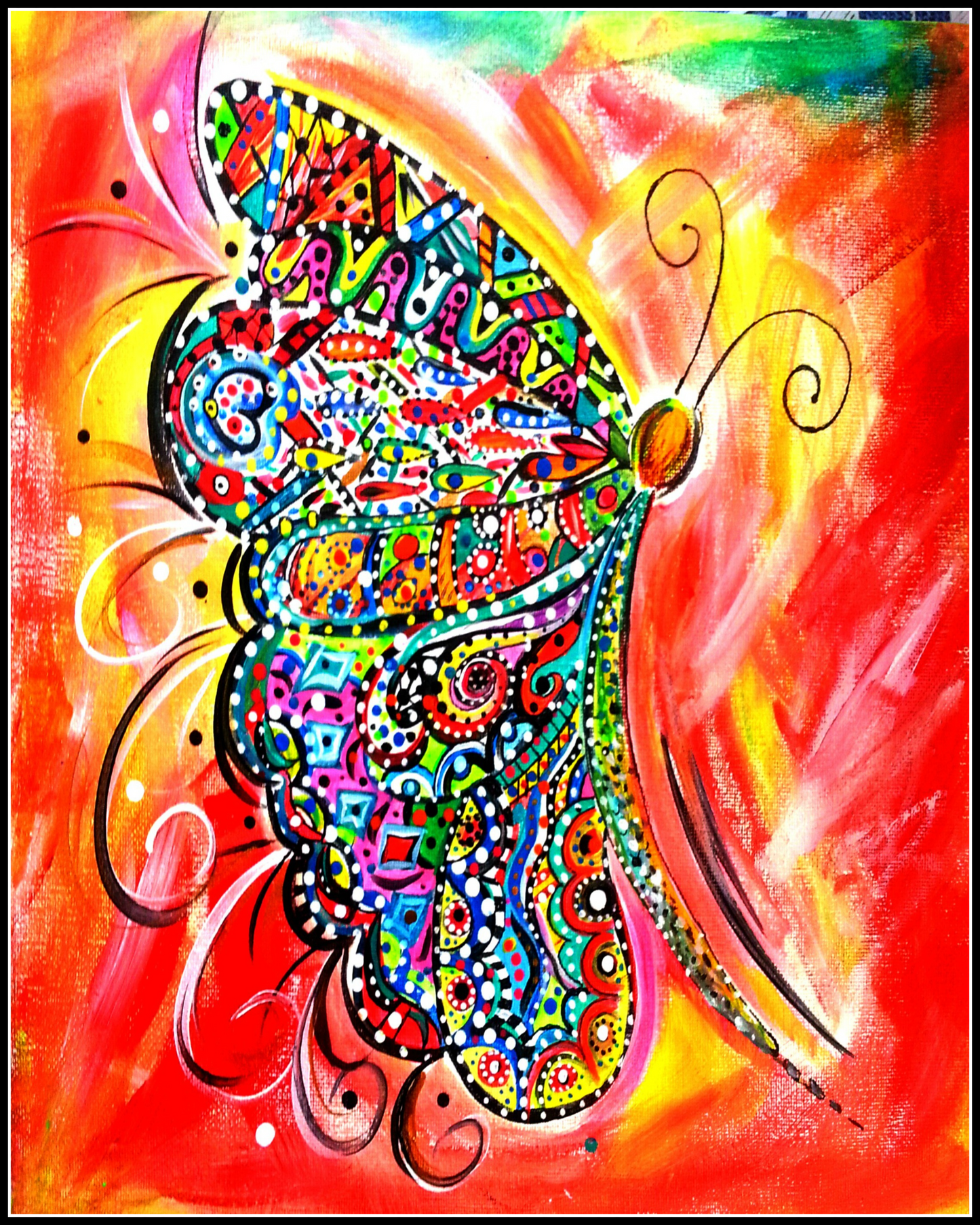 "Butterfly Reflection" Art Print