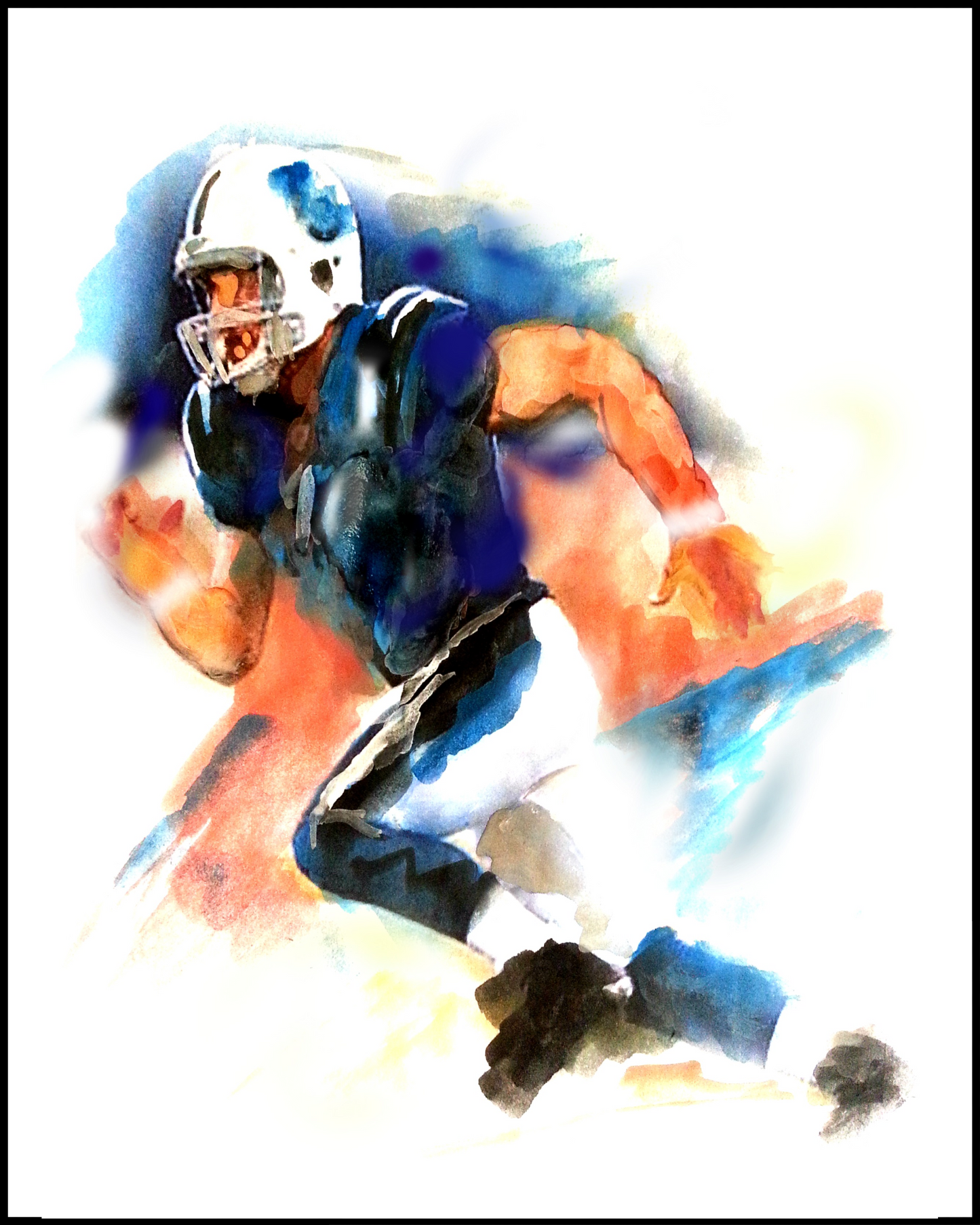 "To the Line" Art Print