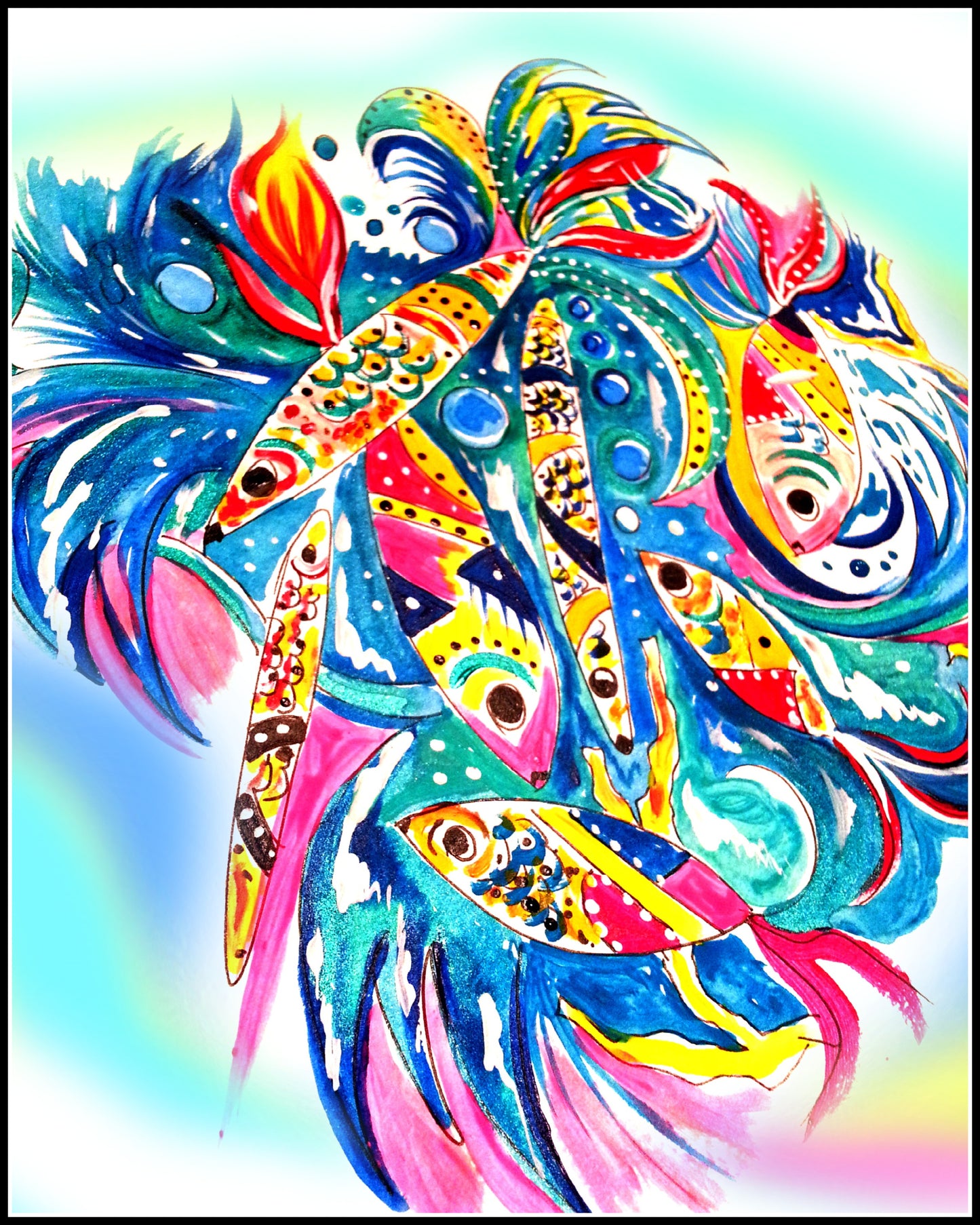 "Fish Mash" Art Print