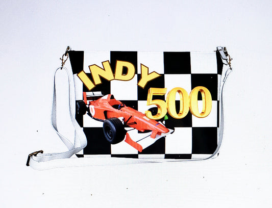 Vegan Leather Cross Body Bag INDY 500