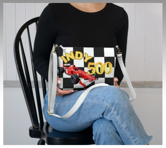 Vegan Leather Cross Body Bag INDY 500