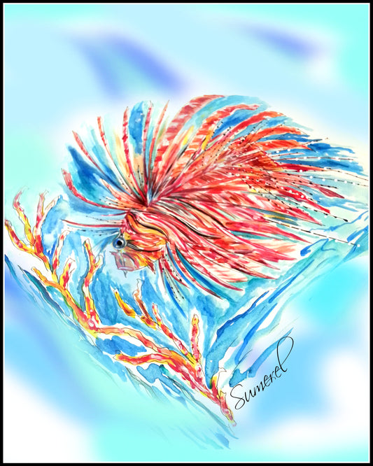 "Lionell Fish" Art Print