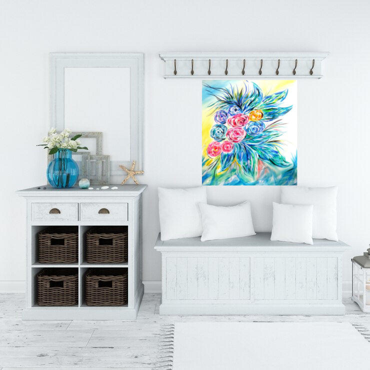 "Blue Bouquet" Original