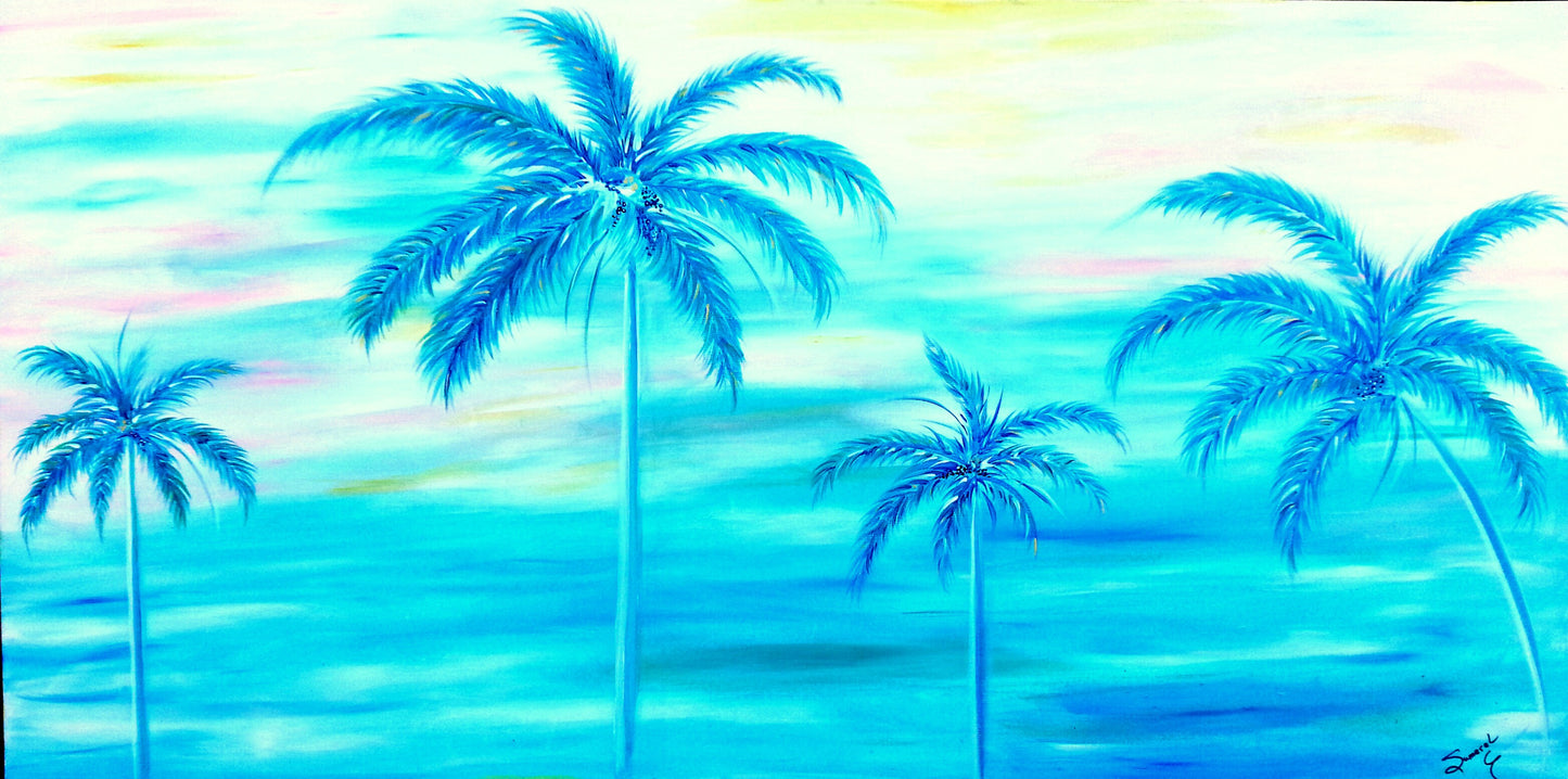 "Palms in Paradise" Original Painting