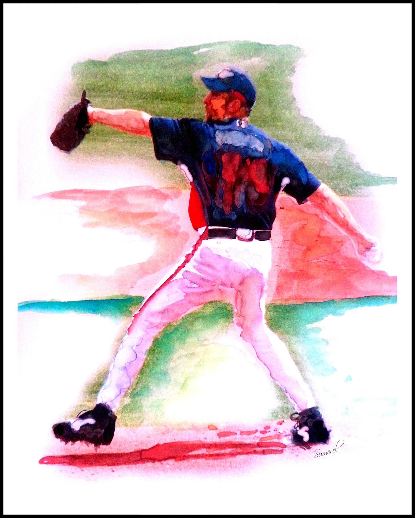 "Pitchin' Pete" Art Print