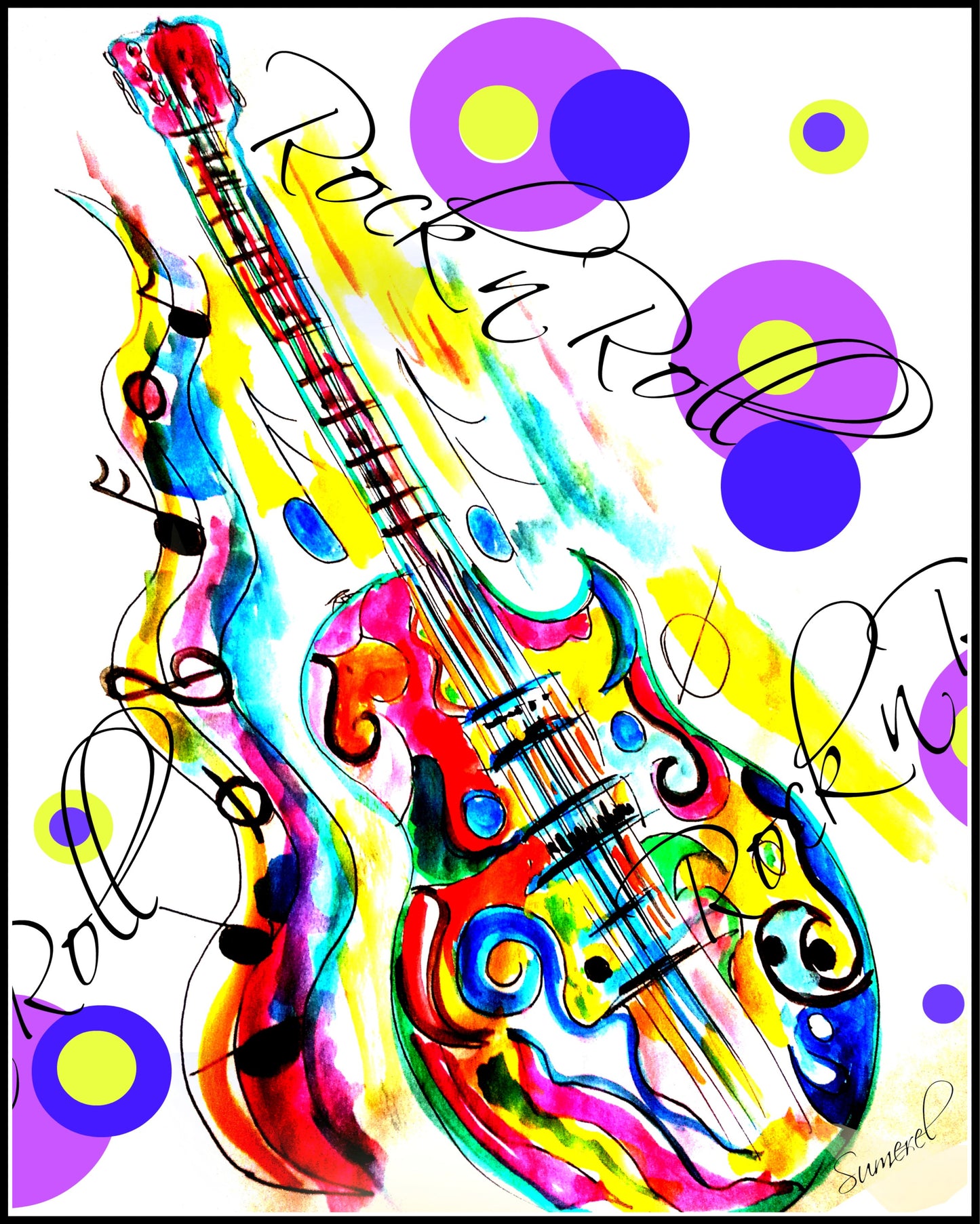 "Rock N' Roll" Art Print