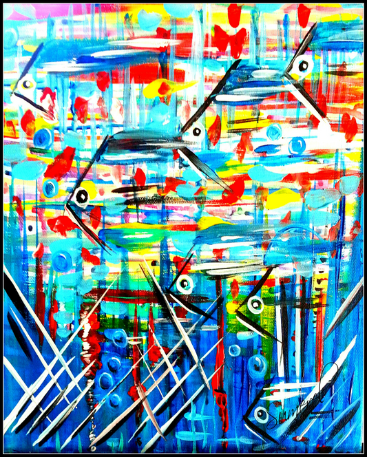 "Underwater Mahem" Art Print