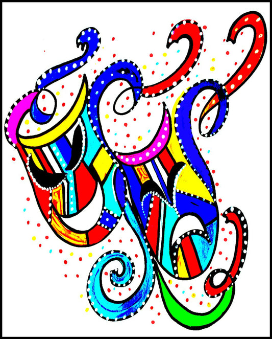 "Masks" Art Print