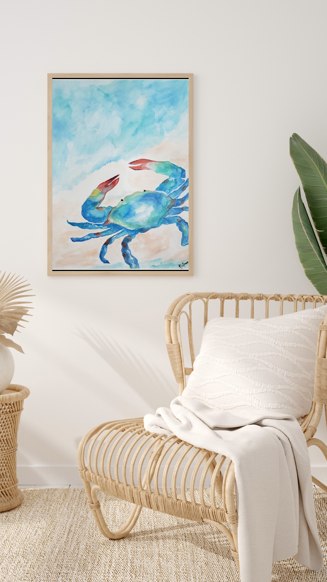 "Curtis the Crab" Art Print