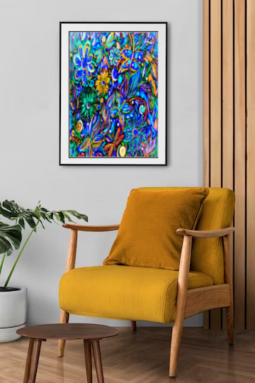 "Blue Bloom" Art Print