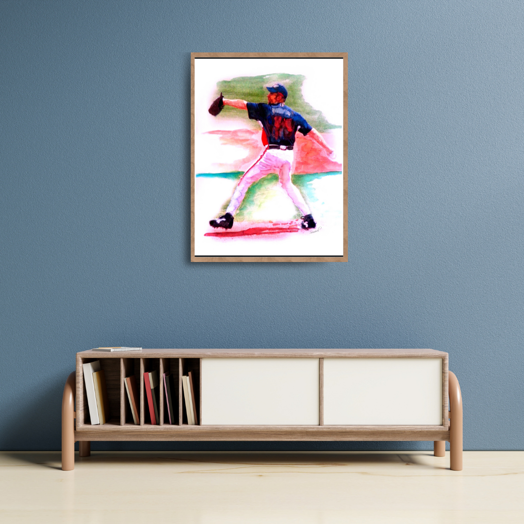 "Pitchin' Pete" Art Print