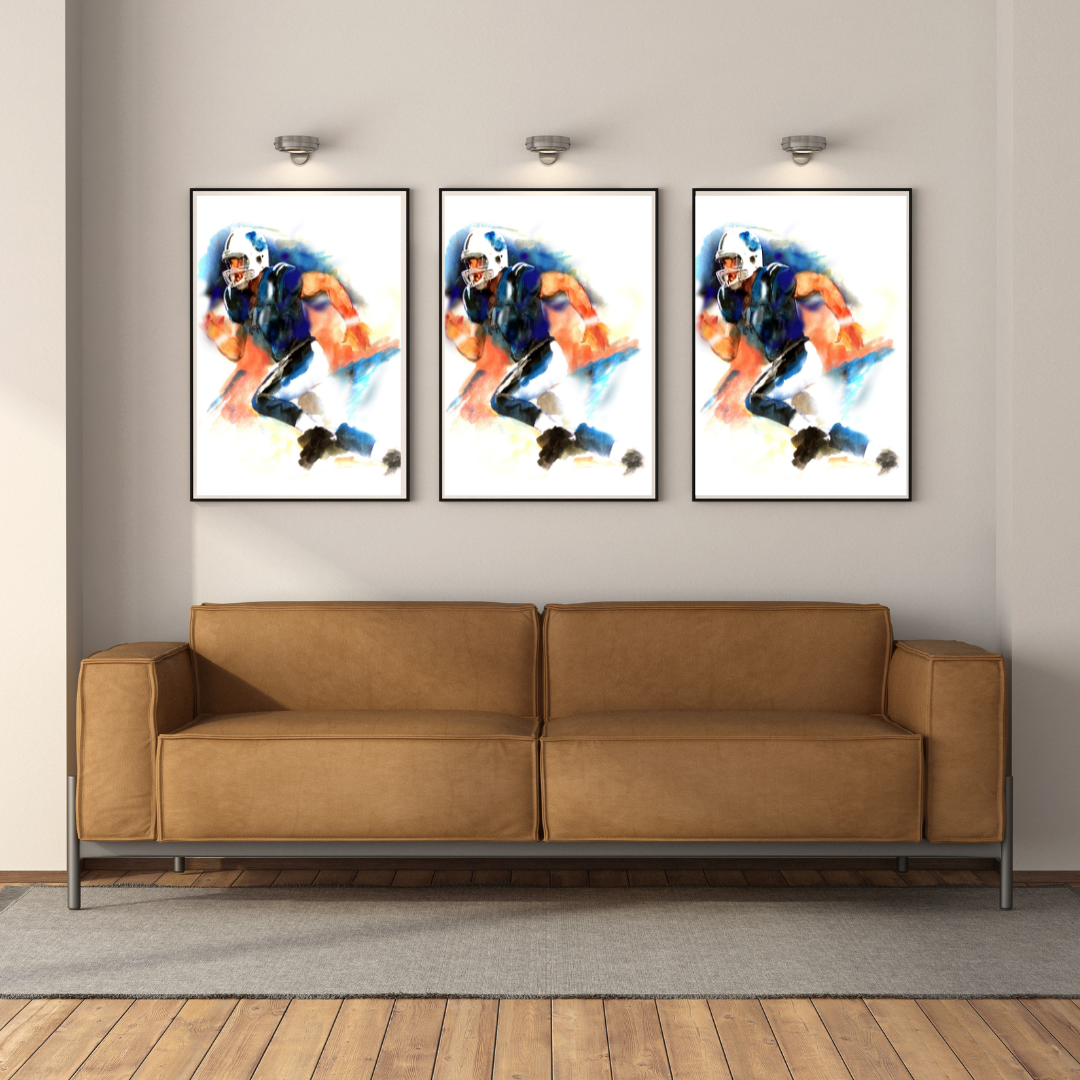 "To the Line" Art Print