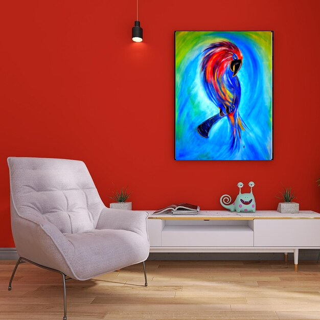 Bird art for modern living spaces.