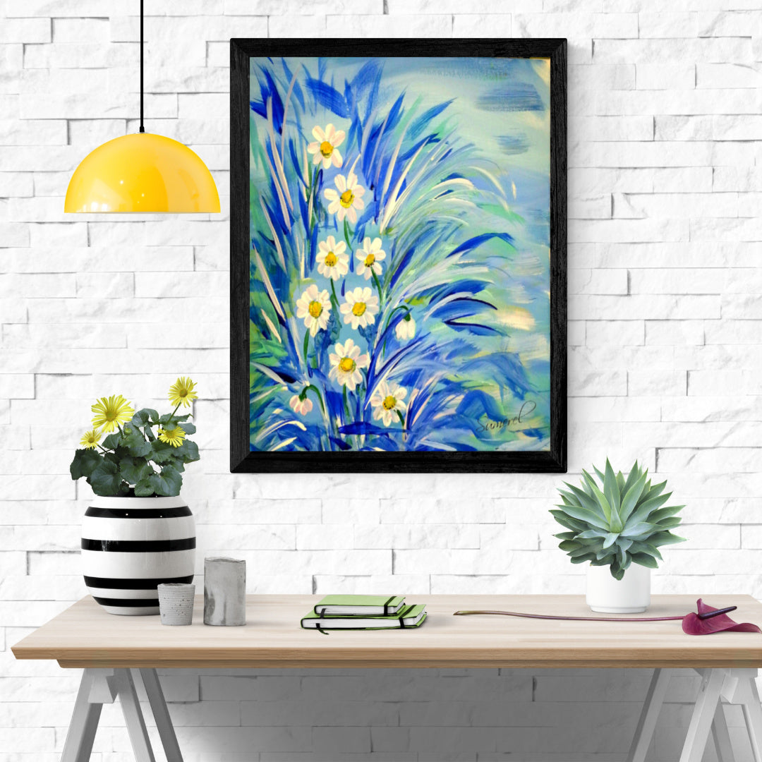 "Daisy Blue" Art Print