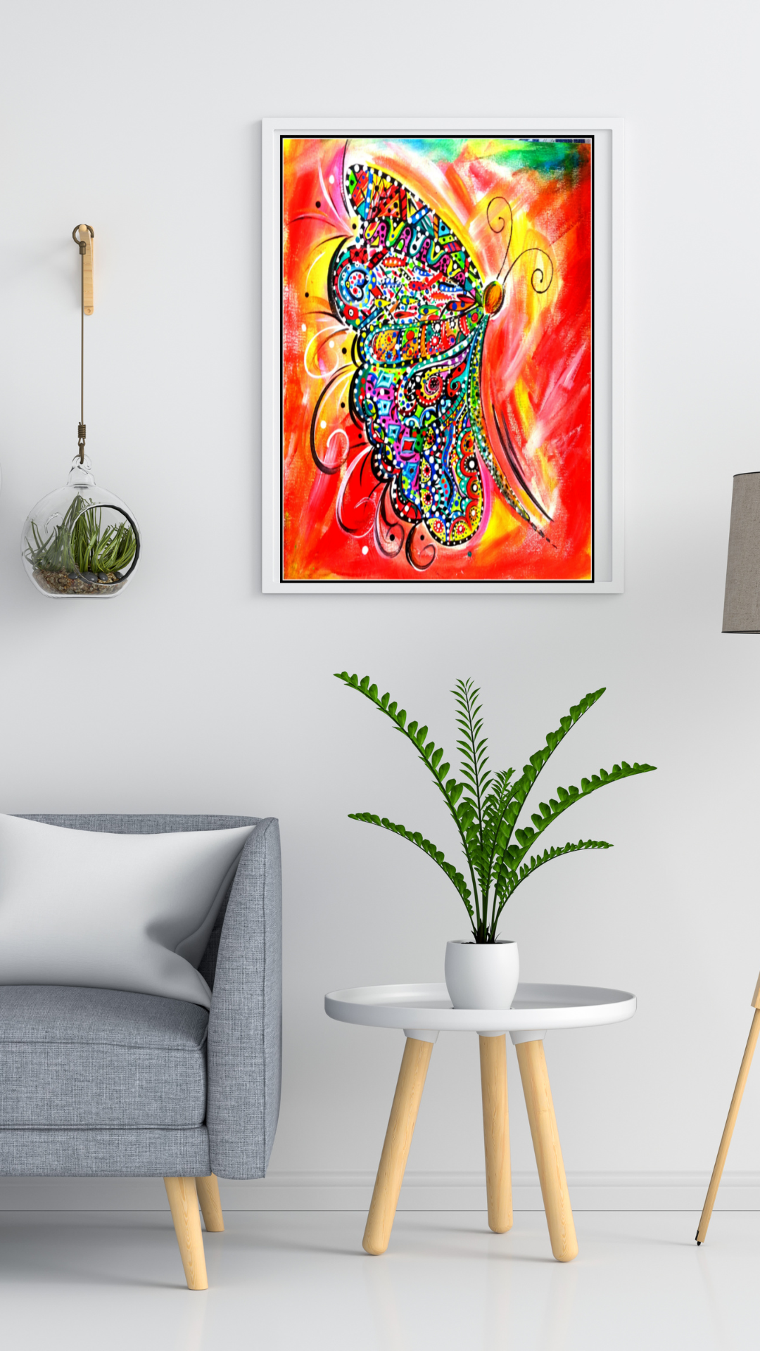 "Butterfly Reflection" Art Print