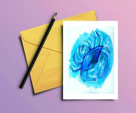 Coastal Greeting Card "Blue Crab"