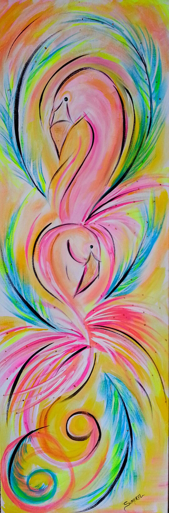 "Flamingo Fun" Original