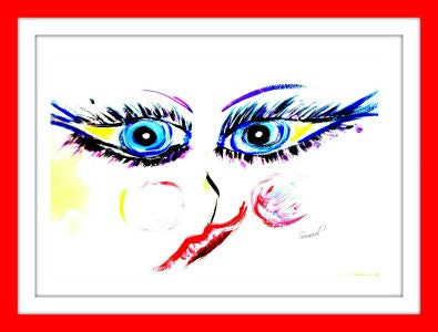 Abstract Art Greeting Card "Imagine That"