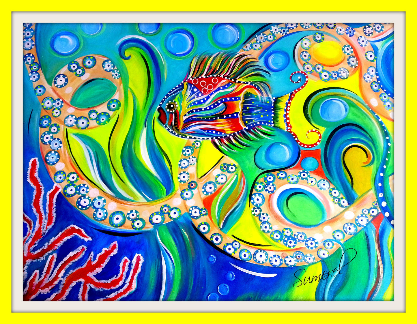 Artist Greeting Card "Ocean of Light"