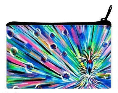 Cosmetic Clutch Bag "Rock the Peacock"