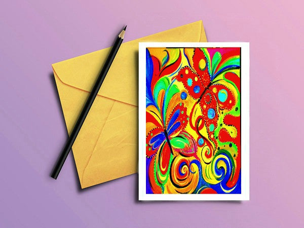 Butterfly Greeting Card "Wicked Butterfly"