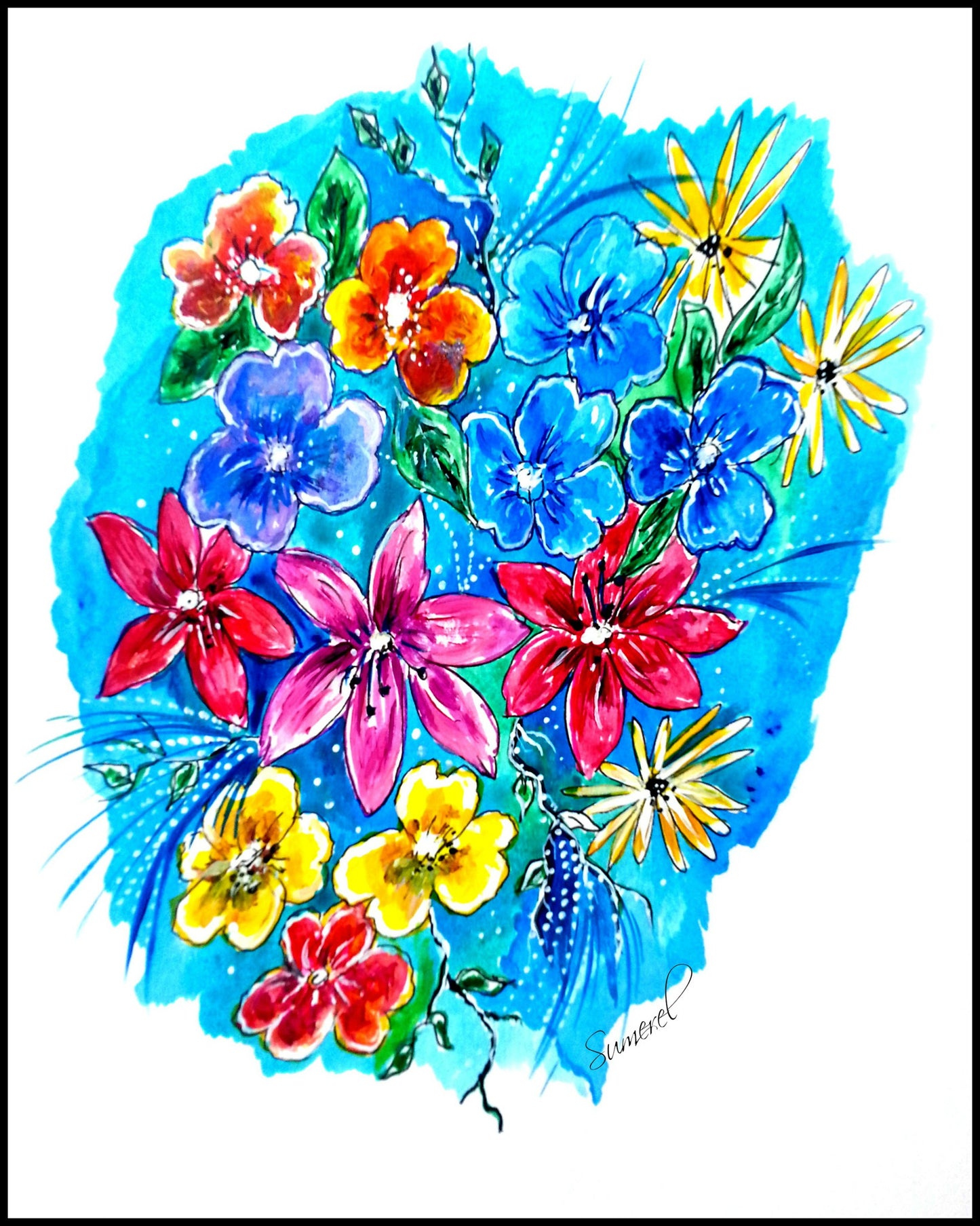 "Broadway Bouquet" Art Print