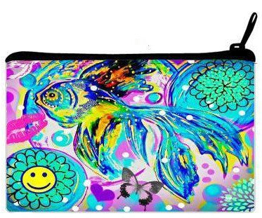 Cosmetic Clutch Bag " Fashionista Fish"