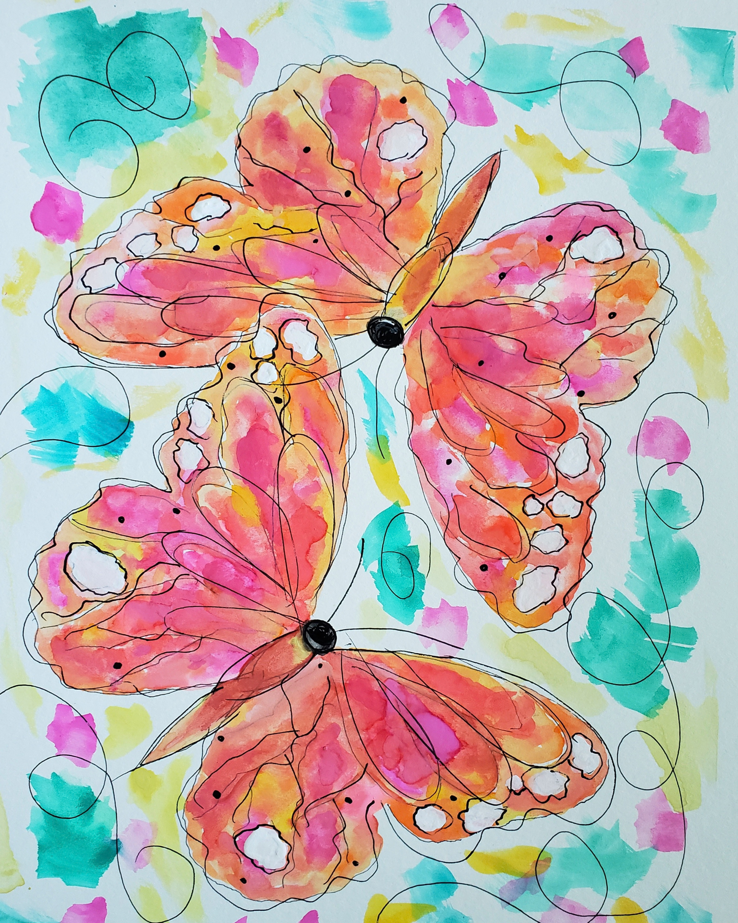 "Butterfly Fun" Art Print