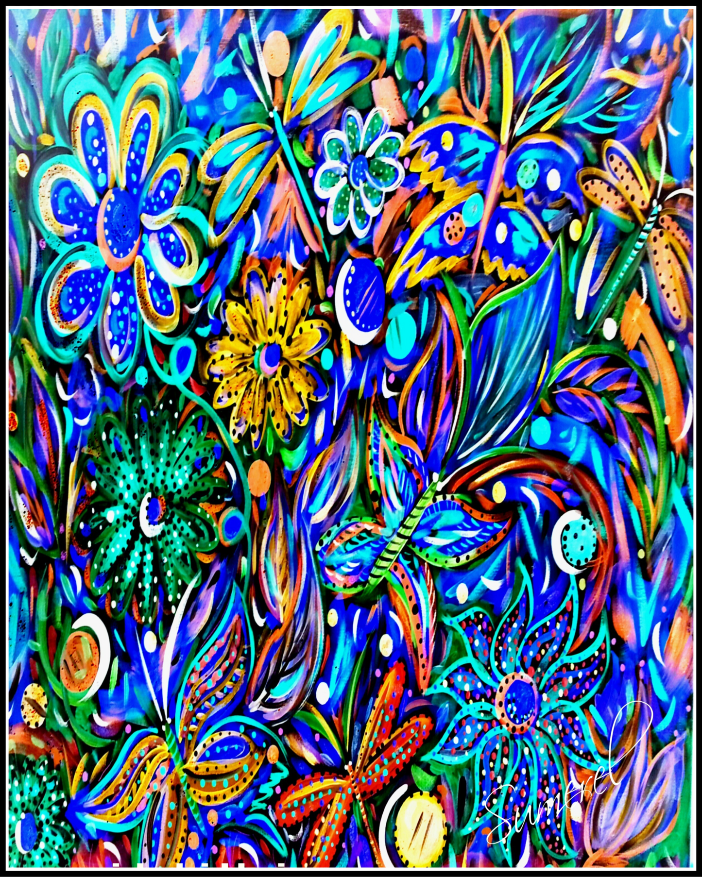 "Blue Bloom" Art Print
