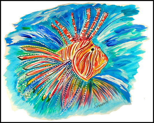 "Lillian the Lion Fish" Art Print