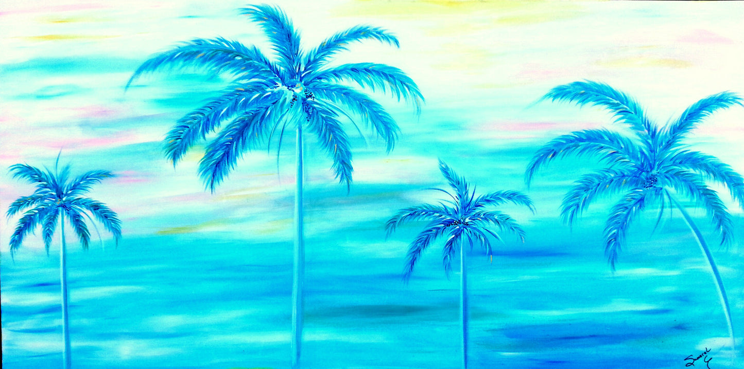"Palms in Paradise" Original Painting