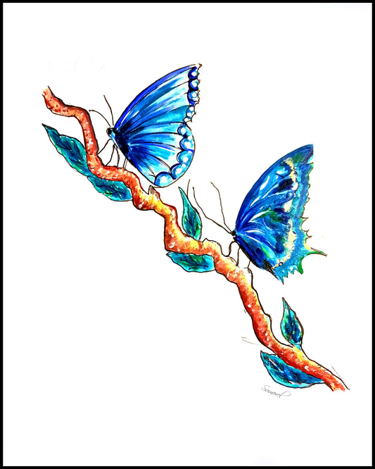 "Pretty Wings" Art Print