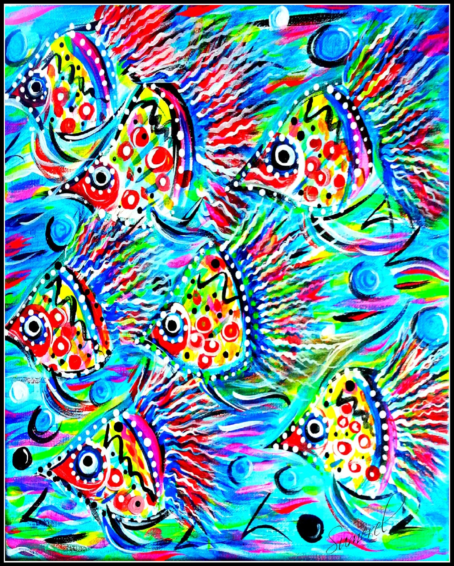 "Swish Fish" Art Print