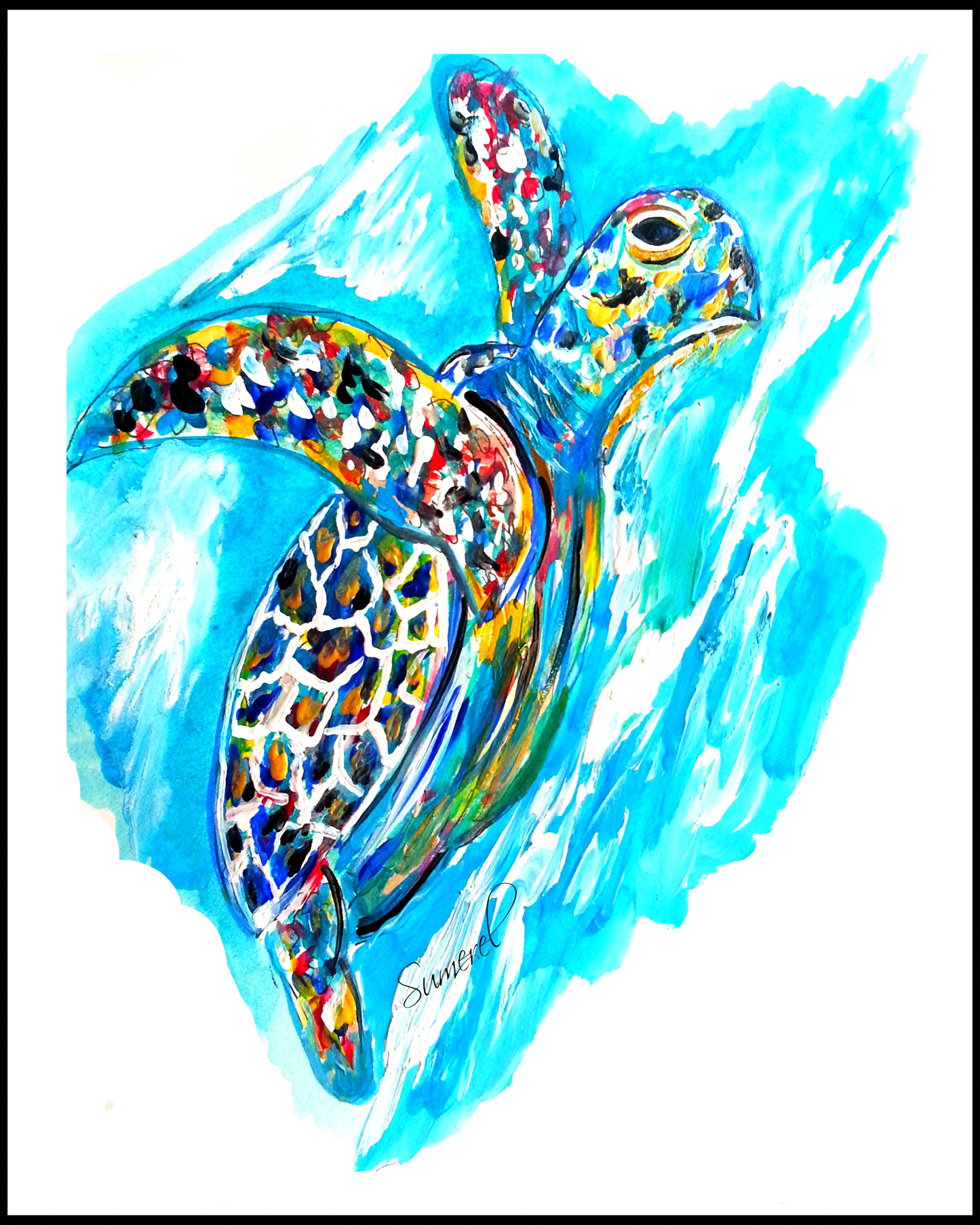 "Turtle Myrtle" Art Print