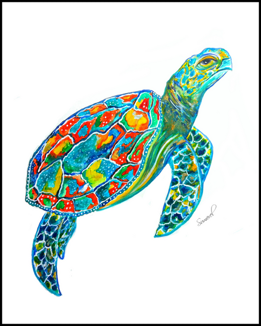 "Turtle Too" Art Print