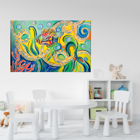 "Underwater Color" Original Painting