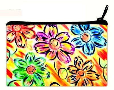 Cosmetic Clutch Bag "Five Flowers"