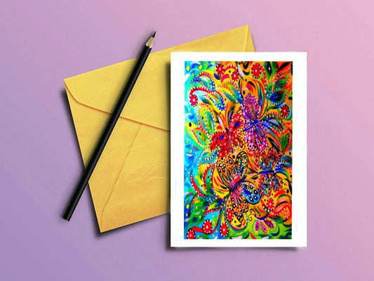 Butterfly Greeting Card "Butterfly Crazy"