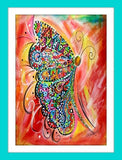 Butterfly Greeting Card "Butterfly Reflection"