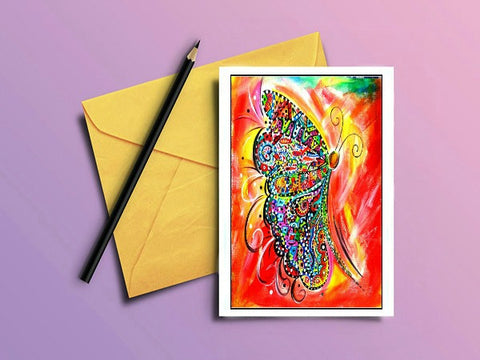 Butterfly Greeting Card "Butterfly Reflection"