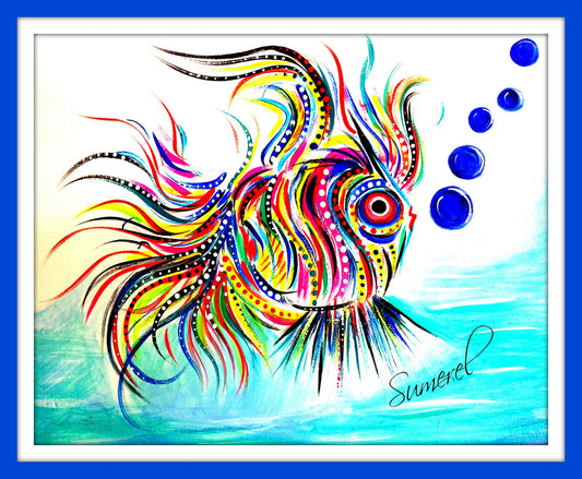 Artist Greeting Card "Chinese Fish"