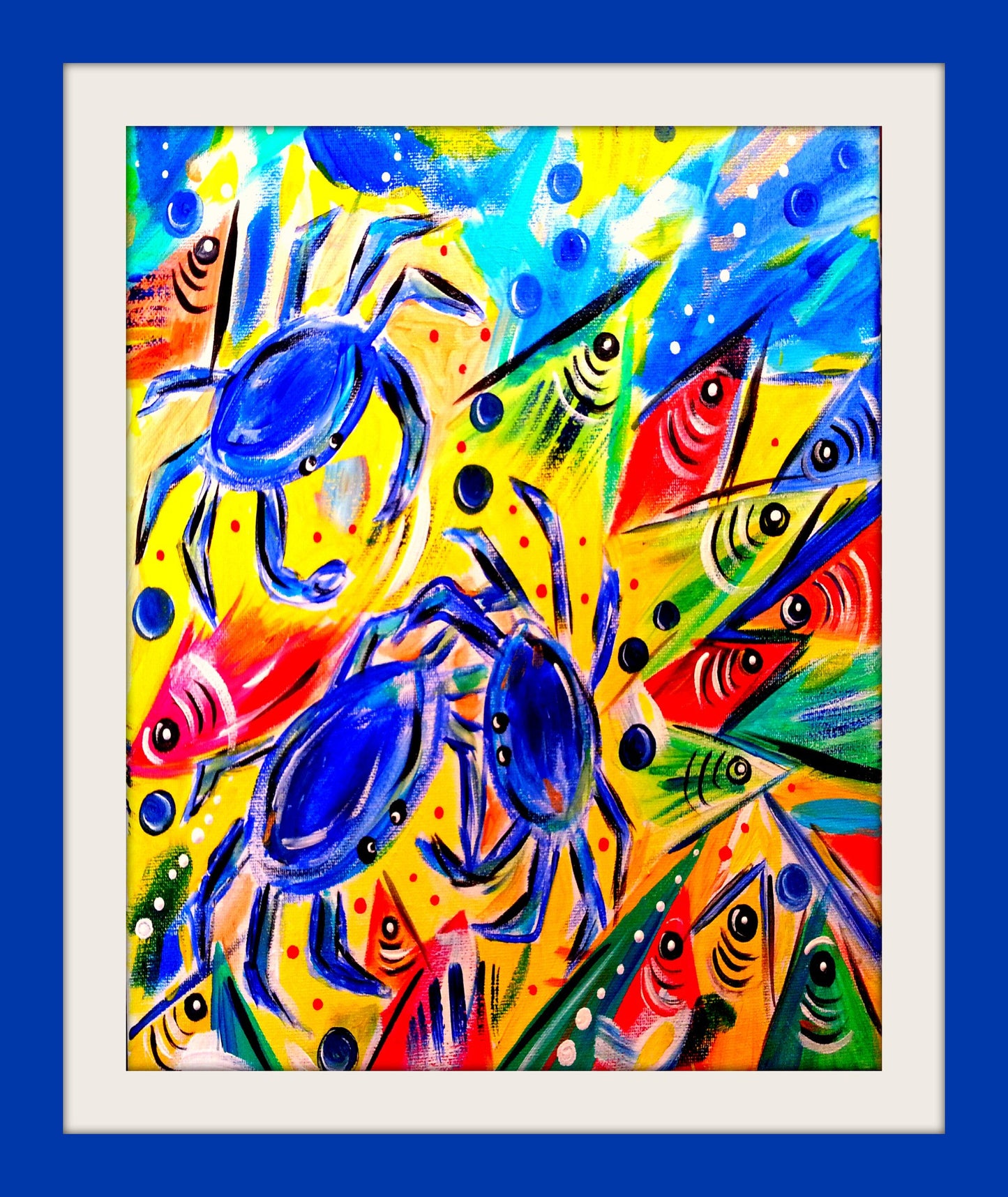 Artist Greeting Card "Crab Cacophony"
