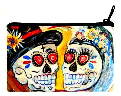 Cosmetic Clutch Bag "Day of the Dead"
