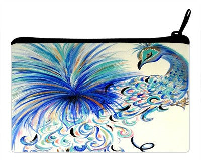 Cosmetic Clutch Bag "Elegant Feathers"