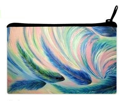 Cosmetic Clutch Bag "Heather's Feather"