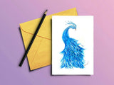 Bird Greeting Card "Les Plumes"