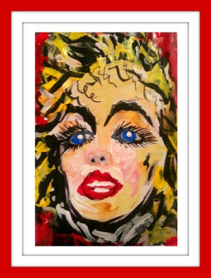 Abstract Art Greeting Card "Marilyn"