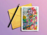 Coastal Greeting Card "Palm Breeze"