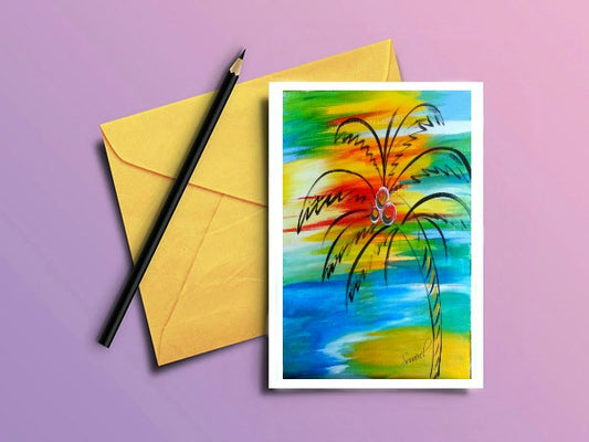 Coastal Greeting Card "Palm"